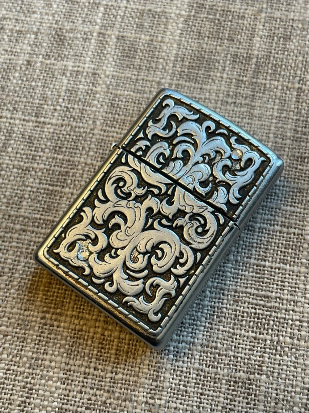 Vintage 2002 Ornate Sip Filigree Zippo Lighter L 02